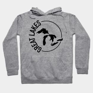 The Great Lakes Midwest USA Hoodie